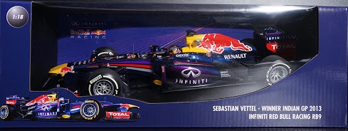 Red Bull Renault RB9 Sebastian Vettel GP Inde 2013 Minichamps 1/18