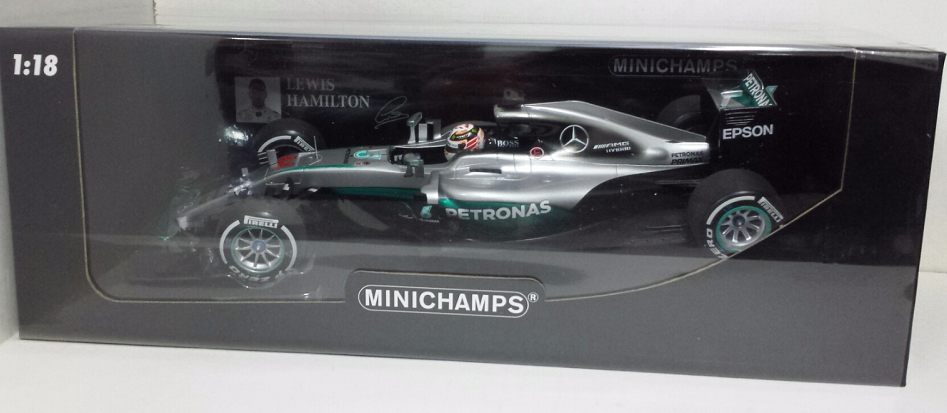 Mercedes W07 Lewis Hamilton World Champion Team 2016 Minichamps 1/18