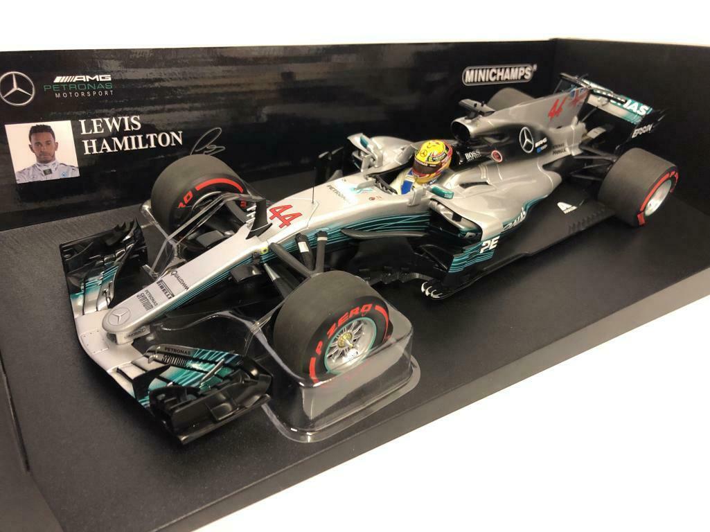 Mercedes W08 Lewis Hamilton World Champion du Monde Mexico 2017 Minichamps 1/18