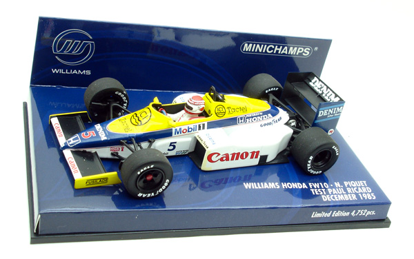 Williams Honda FW10 Nelson Piquet Test Ricard 1985 Minichamps 1/43