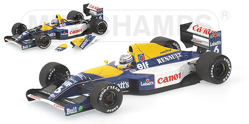 Williams Renault FW14 Ricardo Patrese 1991 Minichamps 1/18