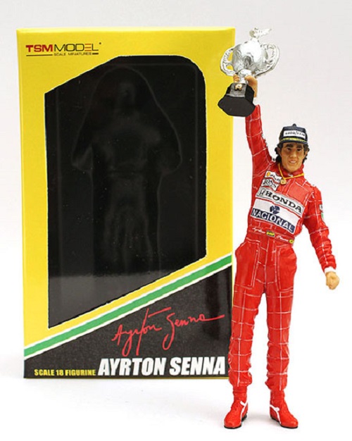 McLaren Honda  Ayrton Senna Figurine GP Brésil Coupe 1991 True Scale Miniature 1/18