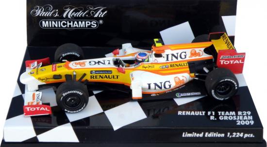 Renault R29  Romain Grosjean 2009 Minichamps 1/43