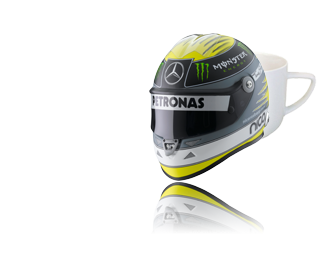 Mercedes Casque Nico Rosberg 2011 Schubert Mini Helmet 1/2