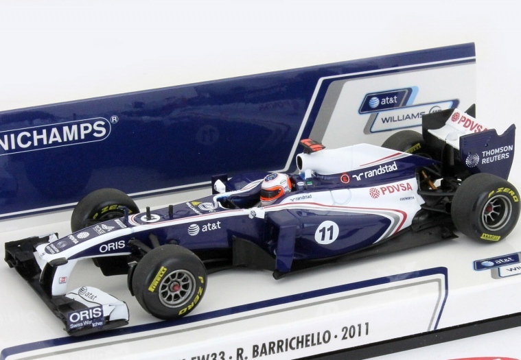 Williams Cosworth FW33 Rubens Barrichello 2011 Minichamps 1/43