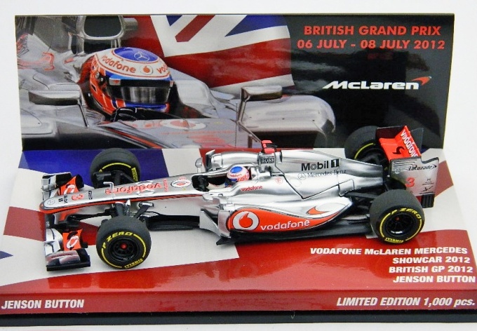 McLaren Mercedes MP4-27 Jenson Button British GP 2012 Minichamps 1/43