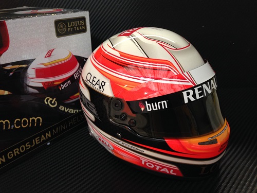 Lotus Renault Casque Romain Grosjean 2013 Mini Helmet 1/2