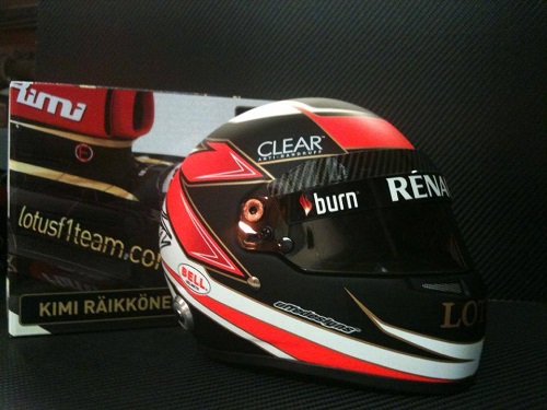 Lotus Renault Casque Kimi Raikkonen 2013 Mini Helmet 1/2