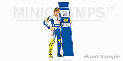 Figurine V.Rossi 46e Victoire Sepang 2010 Minichamps 1/12