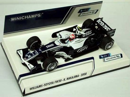 Williams Toyota FW30 Kazuki Nakajima 2008 Minichamps 1/43