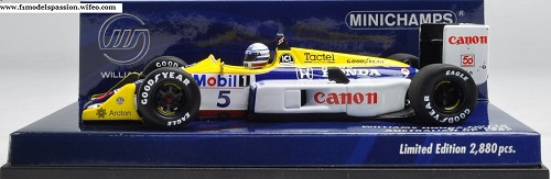 Williams Honda FW11B Riccardo Patrese GP Australie 1987  Minichamps 1/43