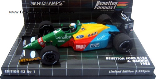 Benetton Ford B188 Alessandro Nannini 1988 Minichamps 1/43