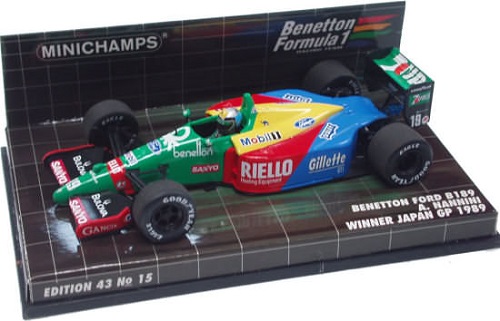 Benetton Ford B189 Alessandro Nannini Vainqueur GP Japon 1989 Minichamps 1/43