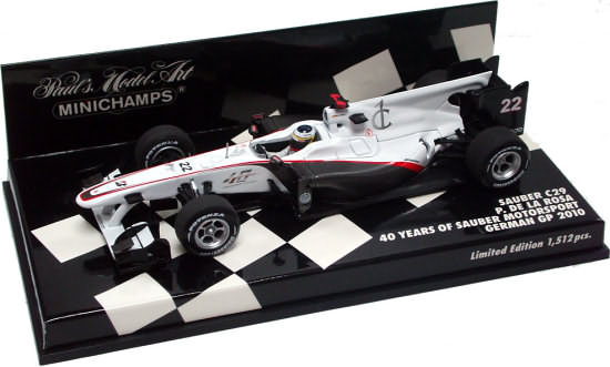 Sauber C29 Pedro De La Rosa GP Allemagne 2010 Minichamps 1/43