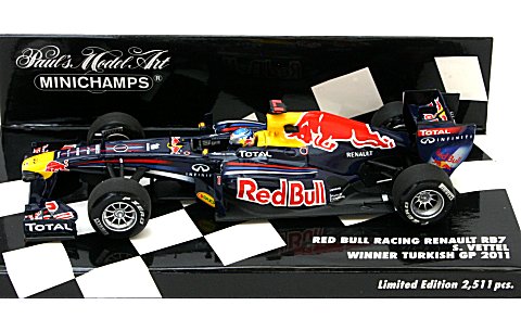 Red Bull Renault RB7 Sebastien Vettel GP Turquie 2011 Minichamps 1/43