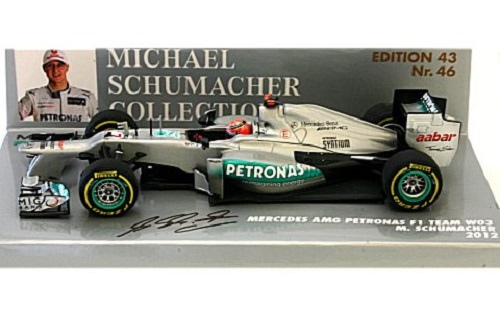 Mercedes W03 Michael Schumacher 2012 Minichamps 1/43