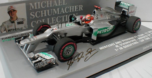 Mercedes W03 Michael Schumacher Monaco 2012 Minichamps 1/43