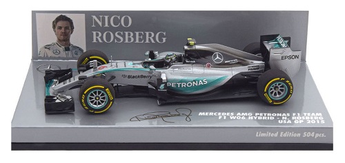 Mercedes W06 Nico Rosberg World Champion 2015 Team Minichamps 1/43