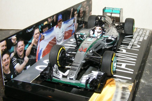 Mercedes W06 Lewis Hamilton World Champion GP USA 2015 Minichamps 1/43