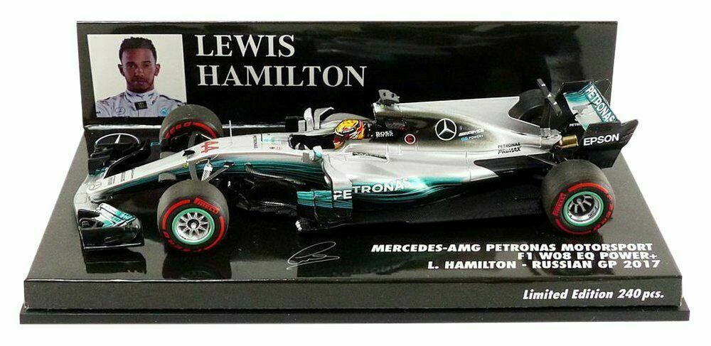 Mercedes W08 Lewis Hamilton World Champion du Monde 2017 Minichamps 1/43