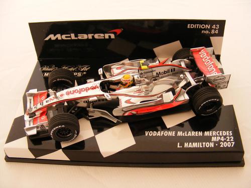 McLaren Mercedes MP4/22 Lewis Hamilton 2007 Minichamps 1/43