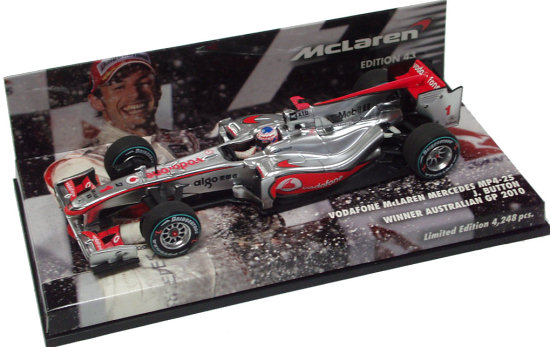 McLaren Mercedes MP4/25 Jenson Button GP Australie 2010 Minichamps 1/43