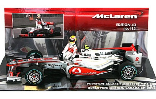 McLaren Mercedes MP4-25  Lewis Hamilton Qualif GP Canada 2010 Minichamps 1/43