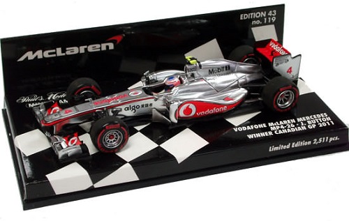 McLaren Mercedes MP4/26 Jenson Button GP Canada 2011 Minichamps 1/43