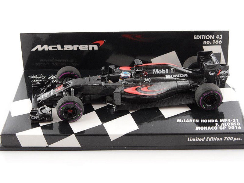 McLaren Honda MP4-31 Fernando Alonso GP Monaco 2016 Minichamps 1/43