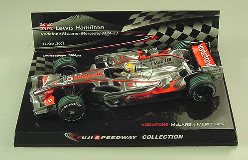 McLaren Mercedes MP4-23 Lewis Hamilton Mont Fuji 2008 Minichamps 1/43