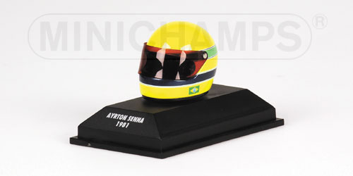 Casque Ayrton Senna 1981 Minichamps 1/8