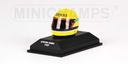Casque Ayrton Senna 1982 Minichamps 1/8