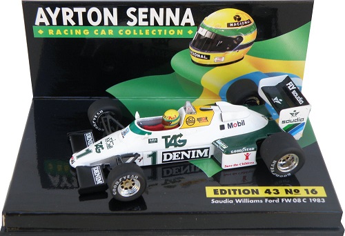 Williams Ford FW08C Ayrton Senna Test 1983  Minichamps 1/43