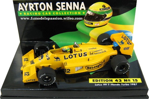 Lotus Honda 99T Ayrton Senna 1987  Minichamps 1/43