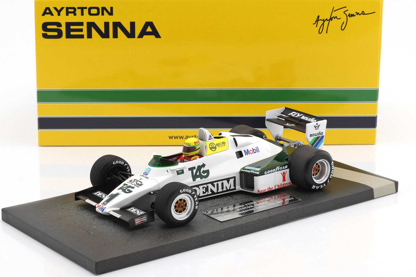 Williams Ford FW08C Ayrton Senna Test 1983  Minichamps 1/18