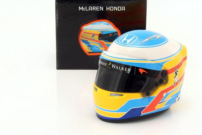 McLaren MCL32 Casque Fernando Alonso 2017 Mini Helmet 1/2