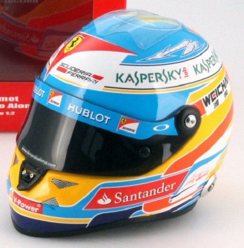 Ferrari Casque Fernando Alonso 2014 Schubert Mini Helmet 1/2