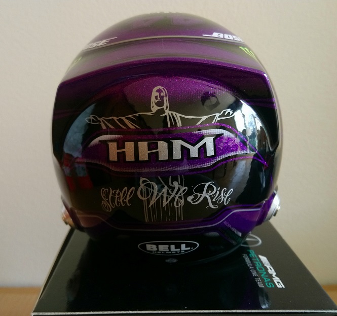 Mercedes Casque Lewis Hamilton Champion 2020 Mini Helmet 1/2