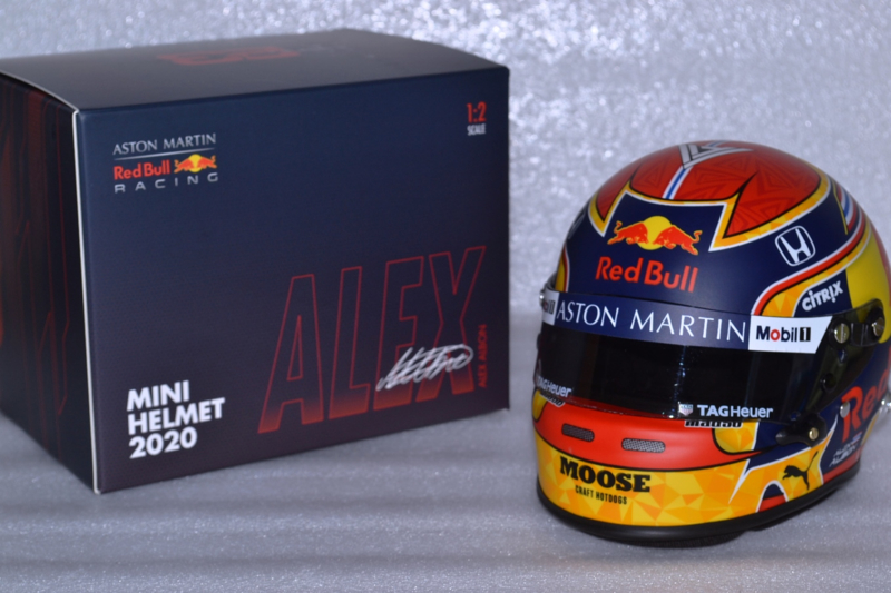 Red Bull Honda Casque Alexander Albon 2020 Mini Helmet 1/2