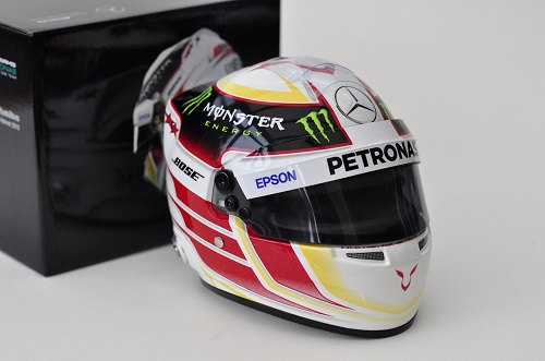 Mercedes Casque Lewis Hamilton Champion du Monde 2015 Mini Helmet 1/2