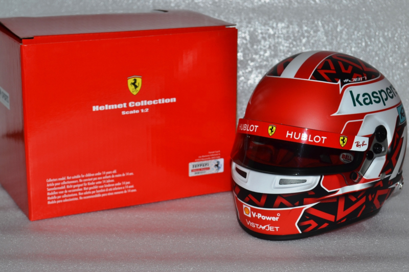 Ferrari Charles Leclerc 2020 Mini Helmet 1/2