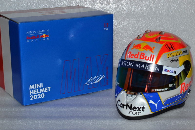 Red Bull Honda Casque Max Verstappen GP Autriche 2020 Mini Helmet 1/2