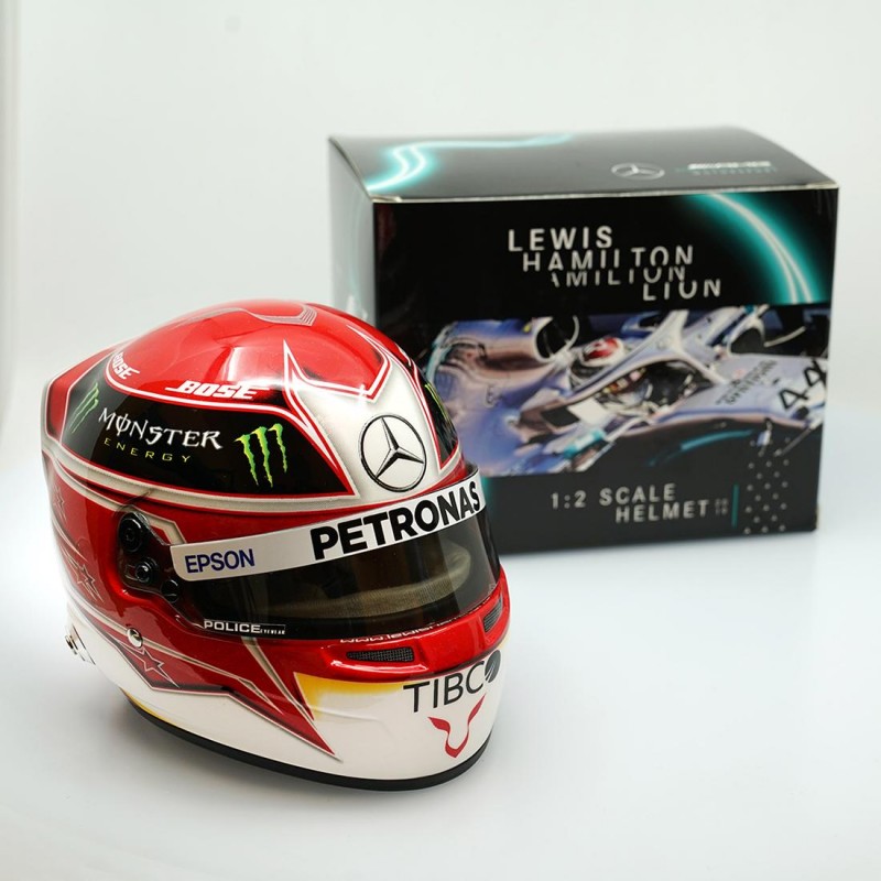 Mercedes Casque Lewis Hamilton 2019 Mini Helmet 1/2