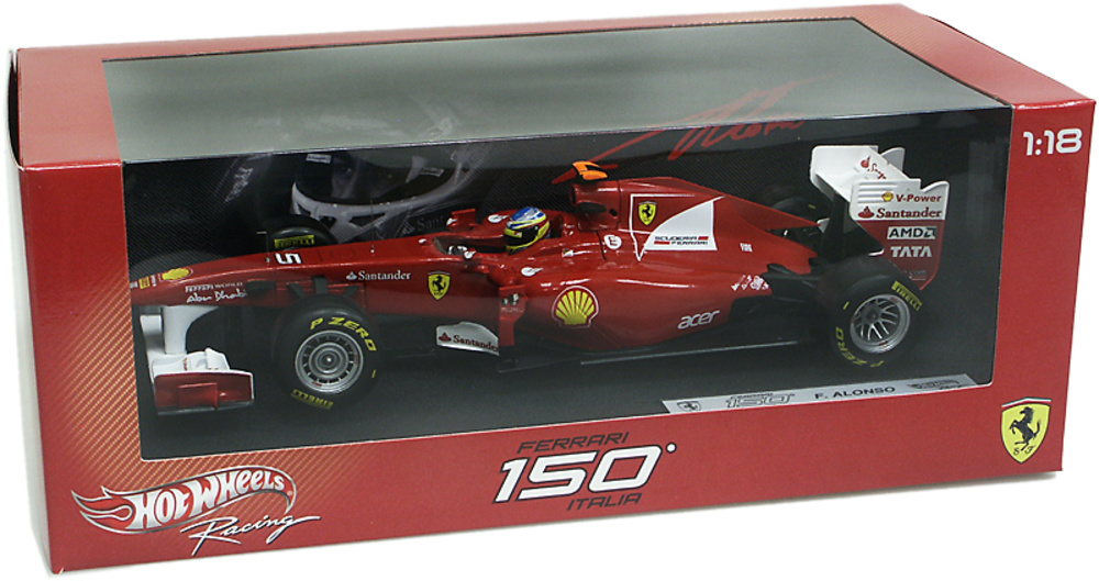 Ferrari F150 Fernando Alonso 2011  Hotwheels 1/18
