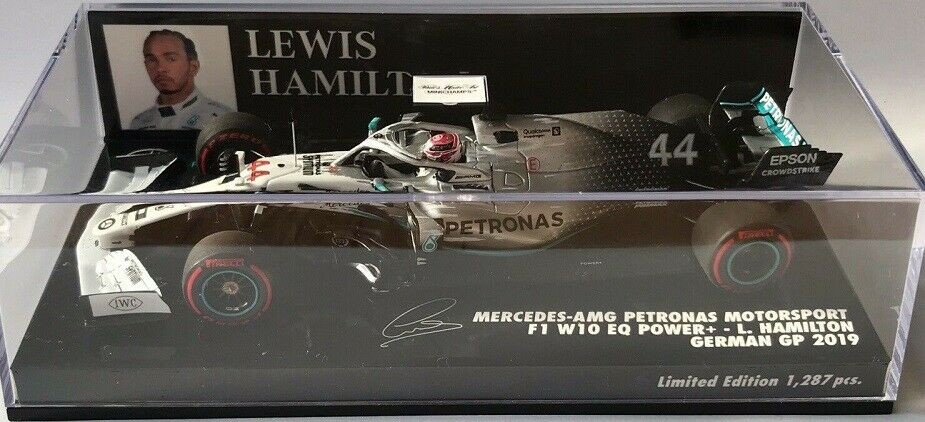 Mercedes W10 Lewis Hamilton GP Allemagne Anniversaire 200e GP Mercedes 2019 Minichamps 1/43
