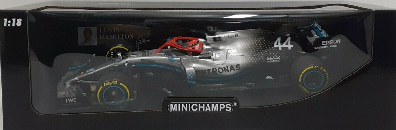 Mercedes W10 Lewis Hamilton GP Monaco Niki Lauda Hommage 2019 Minichamps 1/18