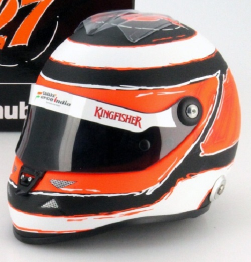 Force India Casque Nico Hulkenberg 2014 Schubert Mini Helmet 1/2