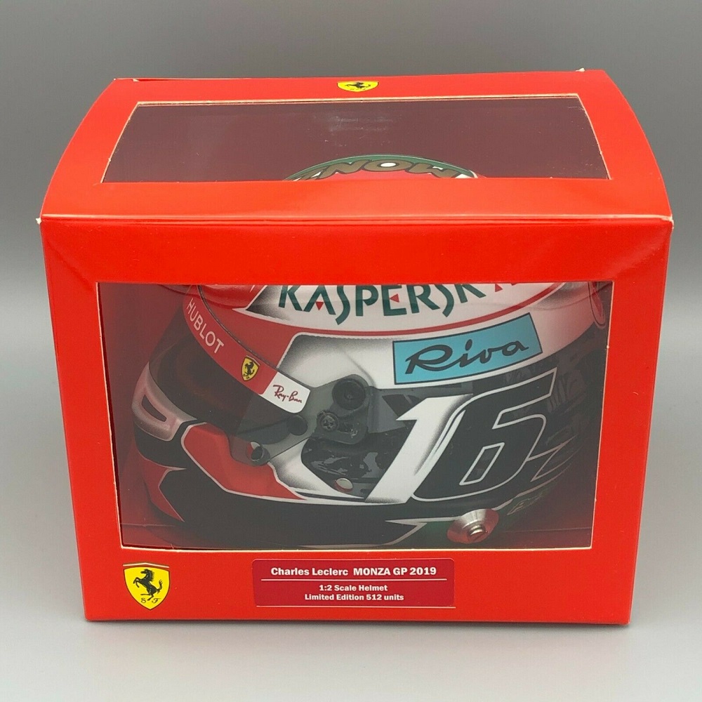 Ferrari Casque Charles Leclerc 2019 Monza Mini Helmet 1/2