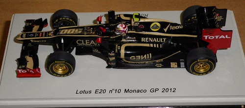 Lotus Renault E20 Romain Grosjean GP Monaco 2012 Spark 1/43