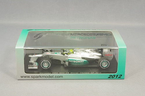 Mercedes W03 Nico Rosberg 1ere victoire GP Chine 2012 Spark 1/43